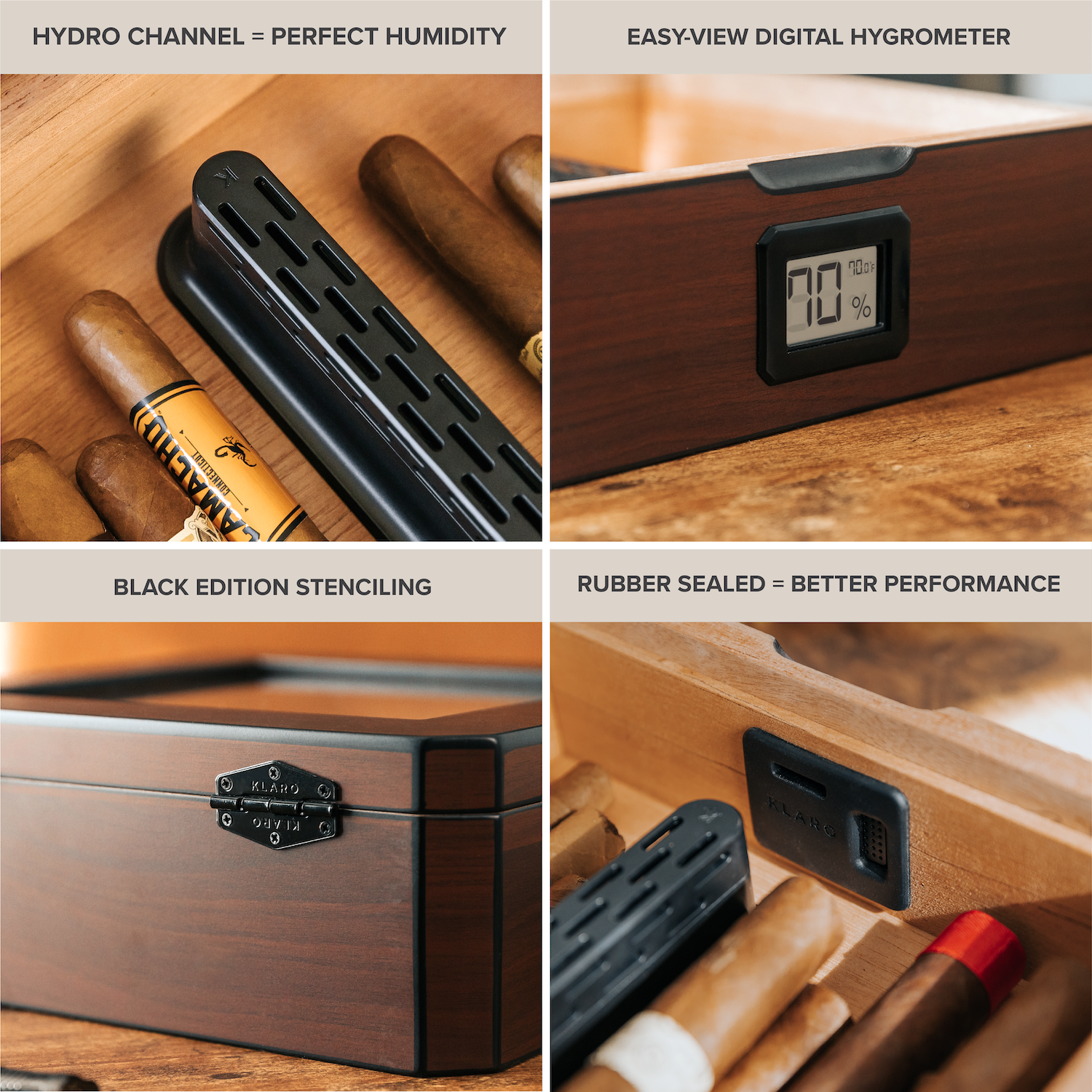 Case Elegance - MAG Humidor - Walnut Finish