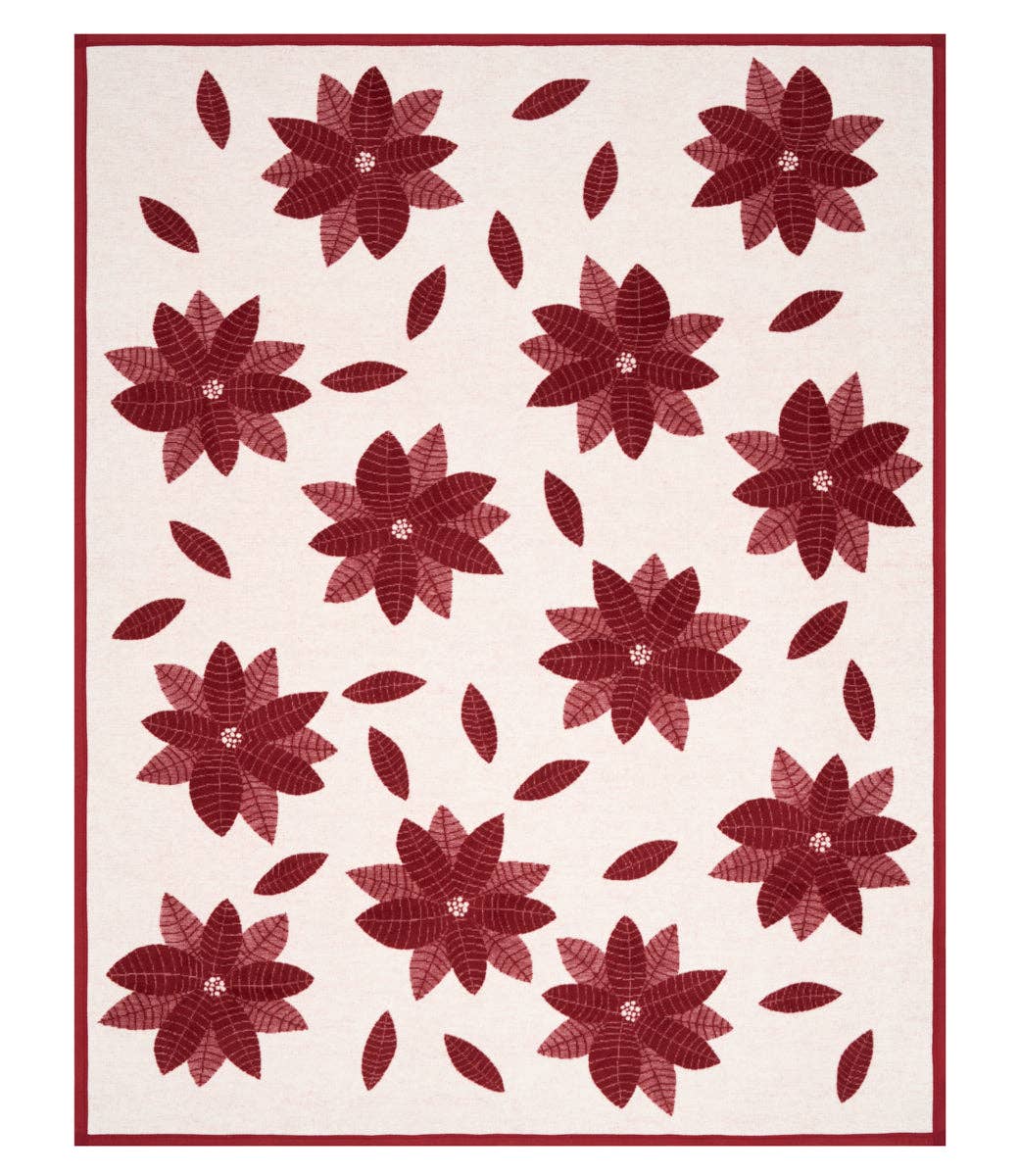 ChappyWrap - Poinsettias Blanket
