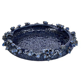 Blue Sea Flower Platter
