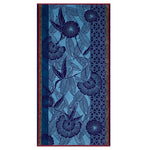 Le Jacquard Francais Orinoco Blue Beach Towel 39" X 79" 100% Cotton