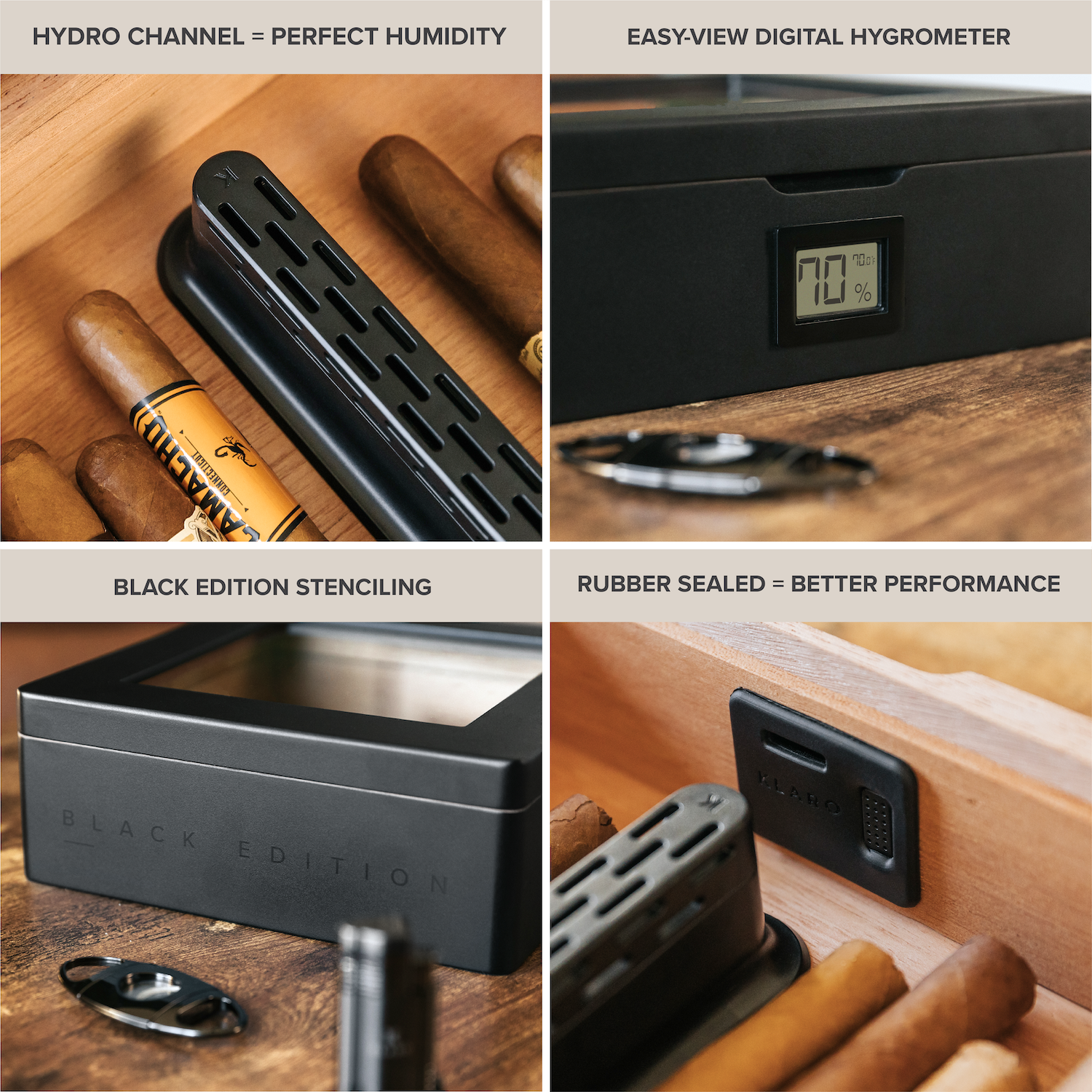 Case Elegance - MAG Humidor - Matte Black