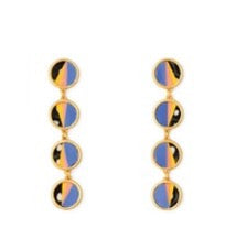 Brackish Round Bezel Drop Earring (Multiple Designs)