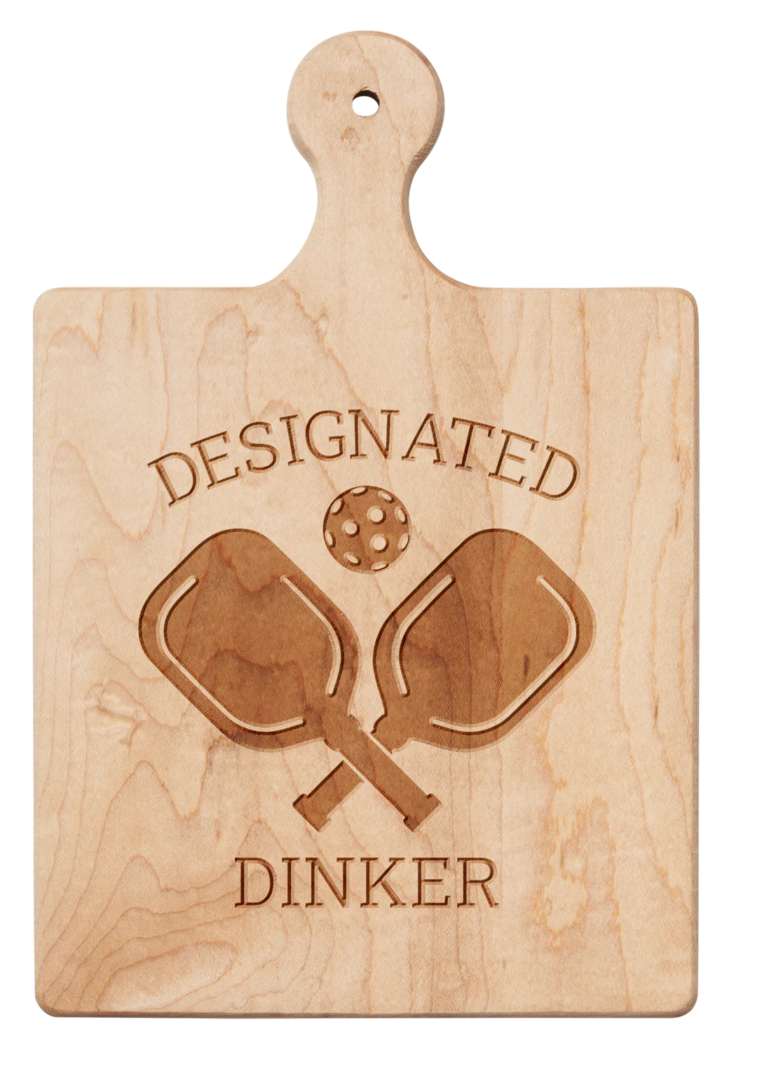 Artisan Maple Paddle Board | Designated Dinker | 9" x 6"