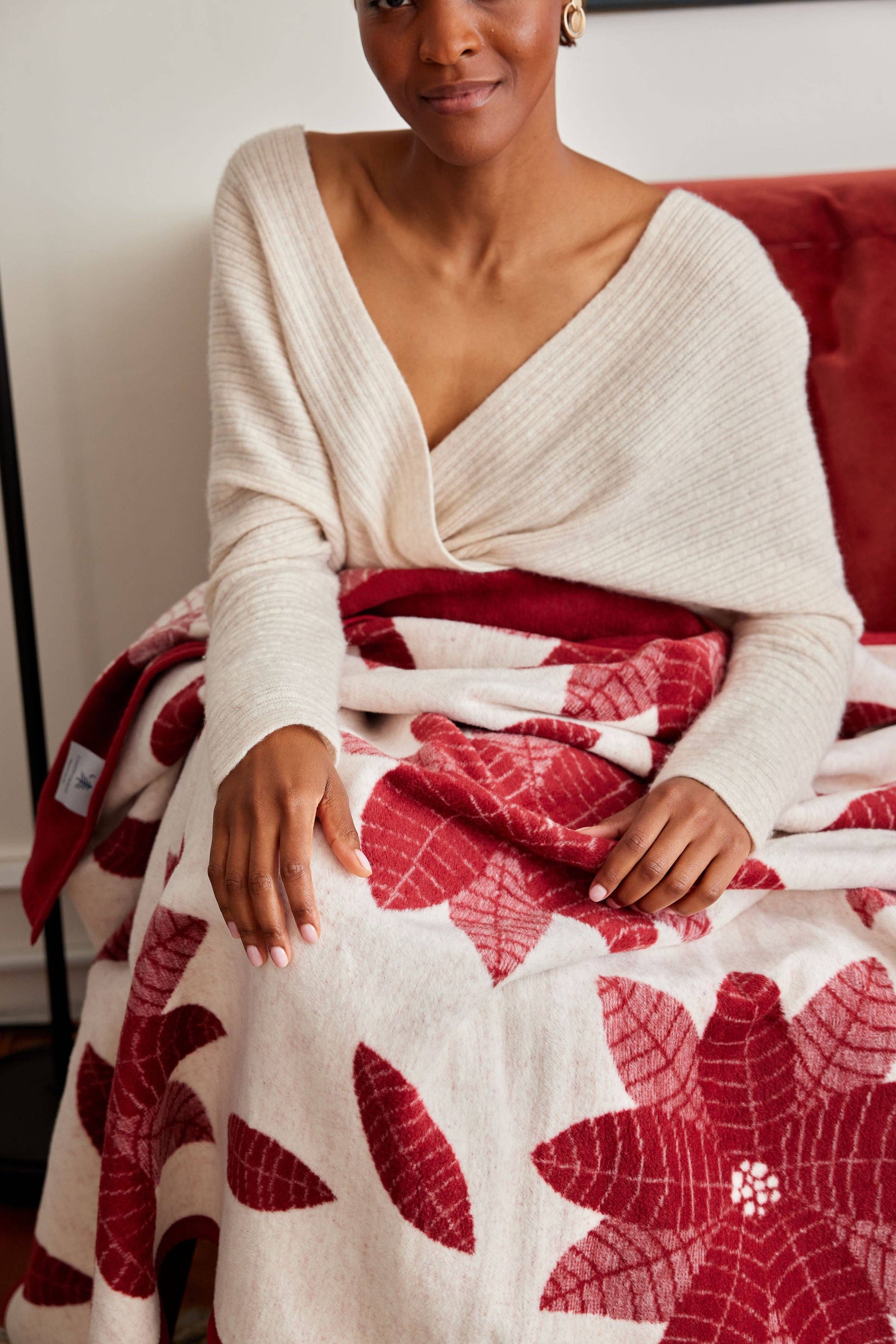 ChappyWrap - Poinsettias Blanket