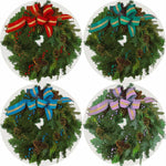Nicolette Mayer - Christmas Wreath Whites Coaster Set/4