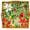 Caspari Christmas Garden - Lacquer Square Tray 14x14