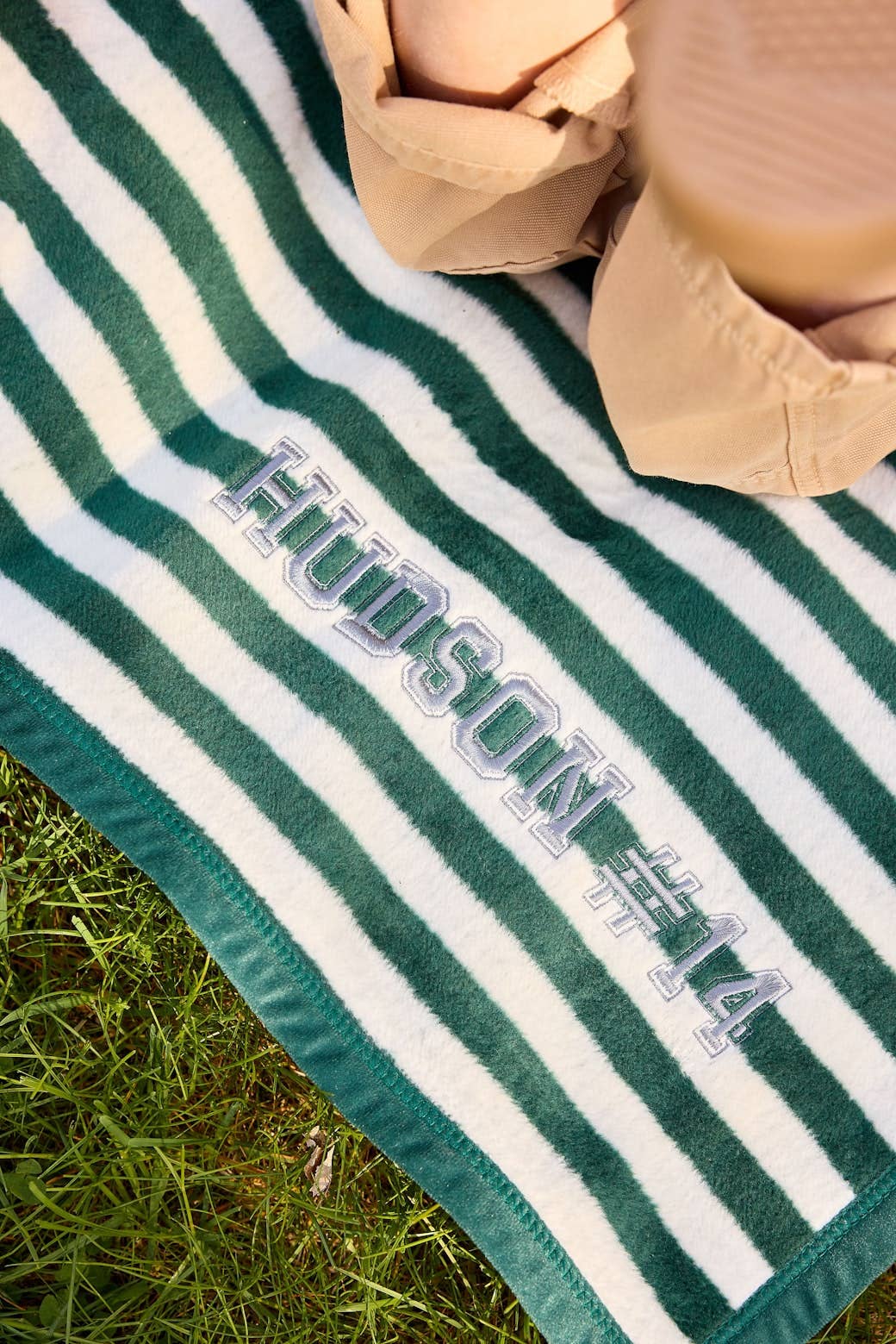 ChappyWrap - Sideline Stripe Evergreen Midi Blanket