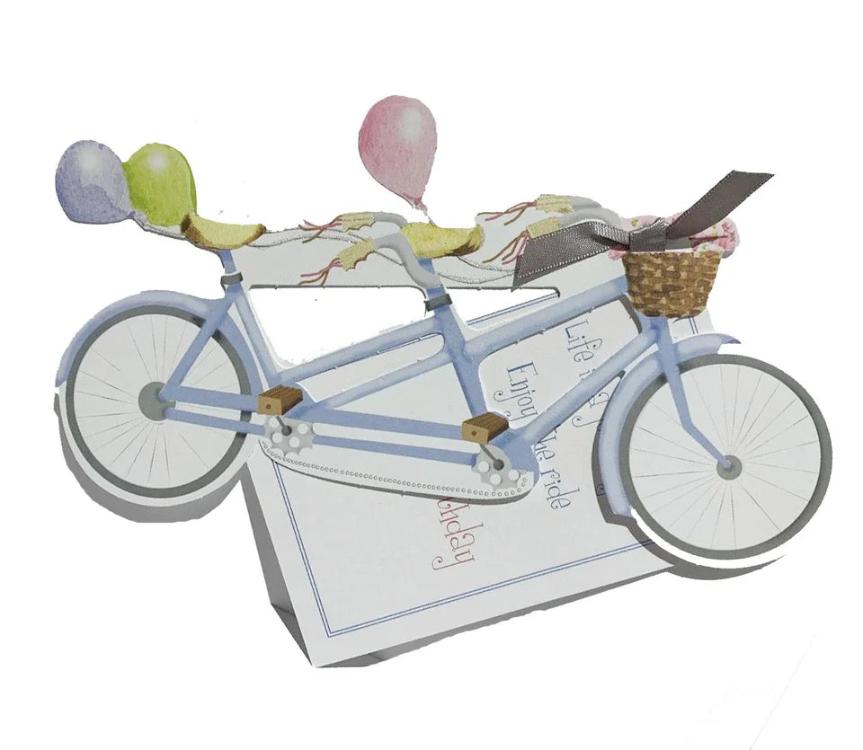 Stevie Streck Bicycle Built for Two Greeting Card