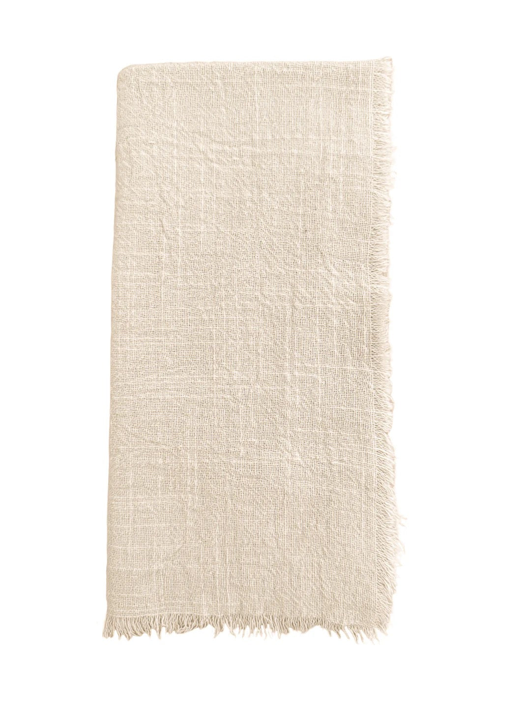 Cotton Gauze Fringe Napkins - Set of 4