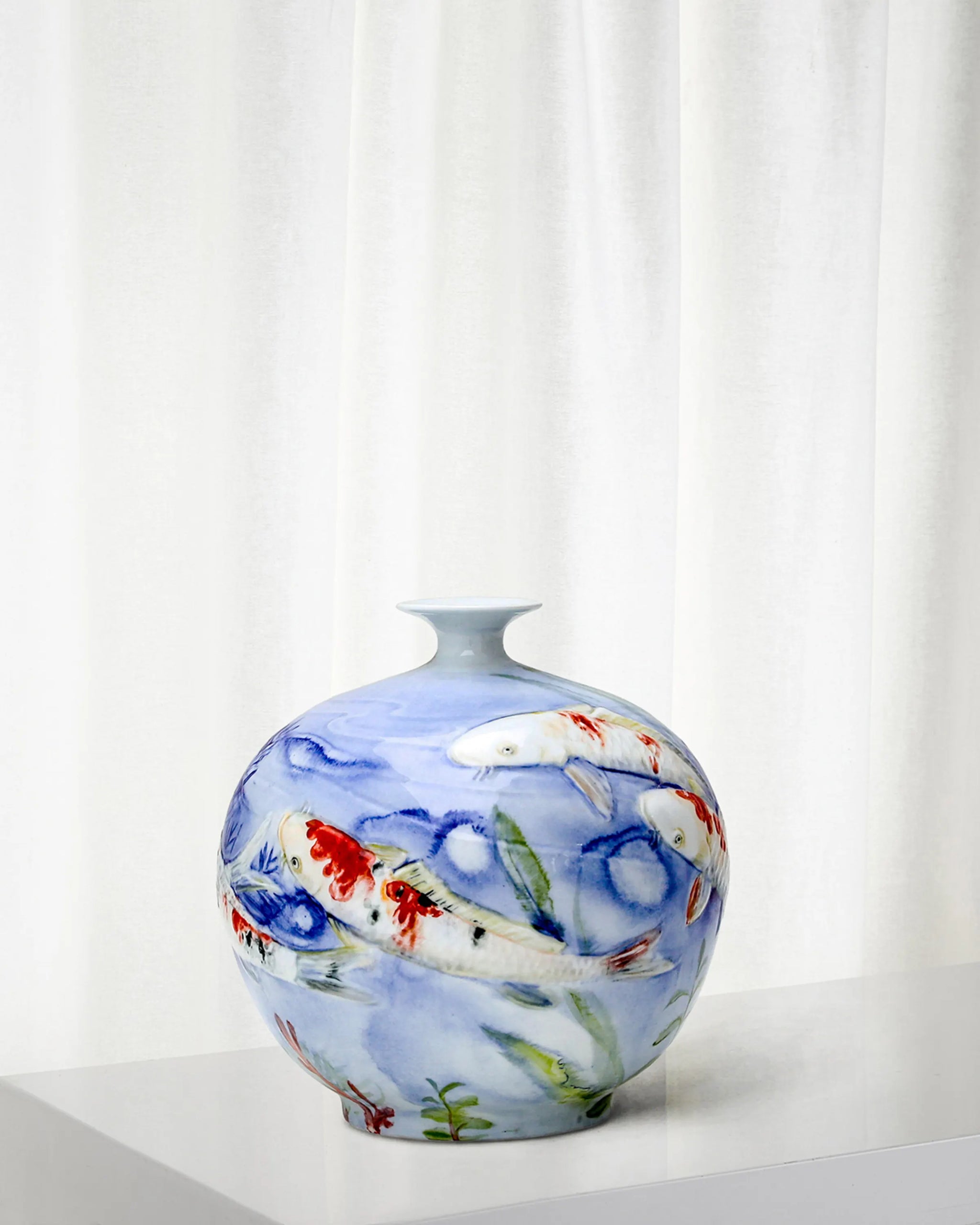 Koi Fish Bottle Vase