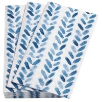 Annie Selke Brush Stroke Blue Guest Napkins