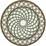 Nicolette Mayer - Timothy Corrigan Treillage Gold 16" Round Pebble Placemats (Sold Separately)