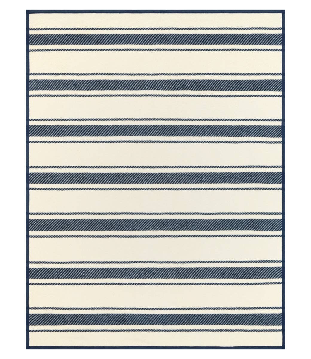 ChappyWrap - Dockside Stripe Navy Blanket