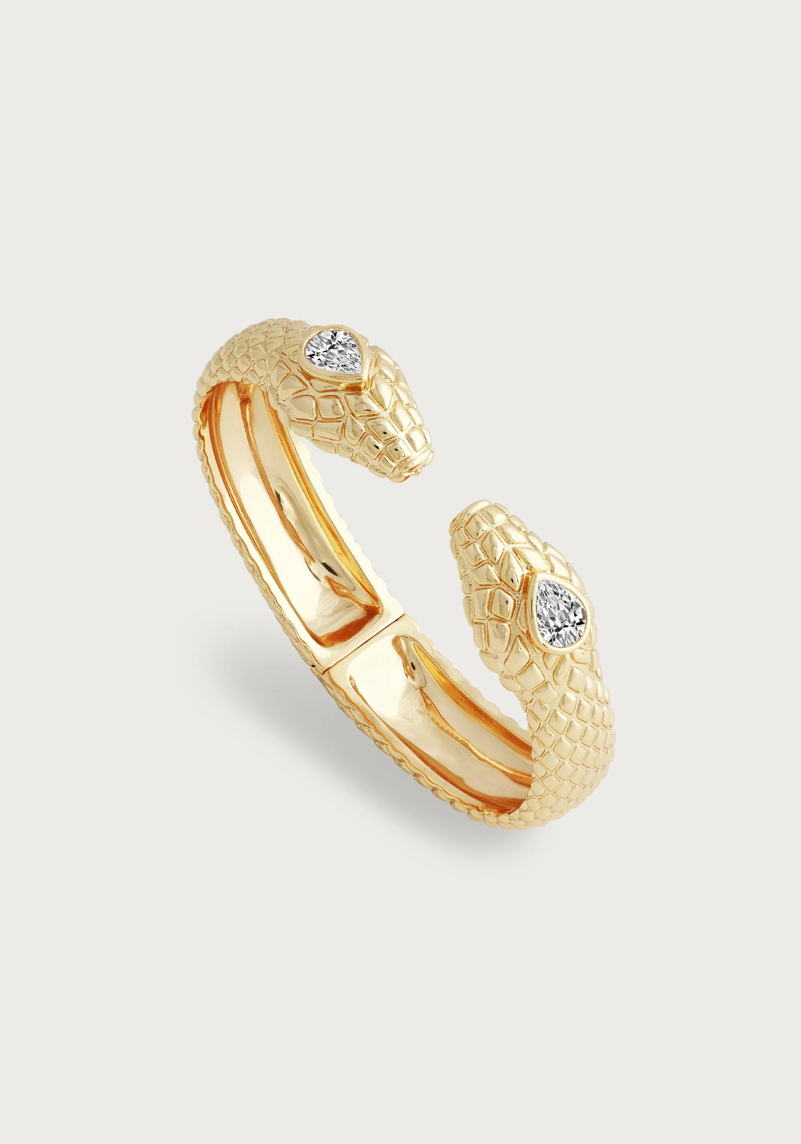 Anabel Aram Serpent Double Headed Hinged Cuff