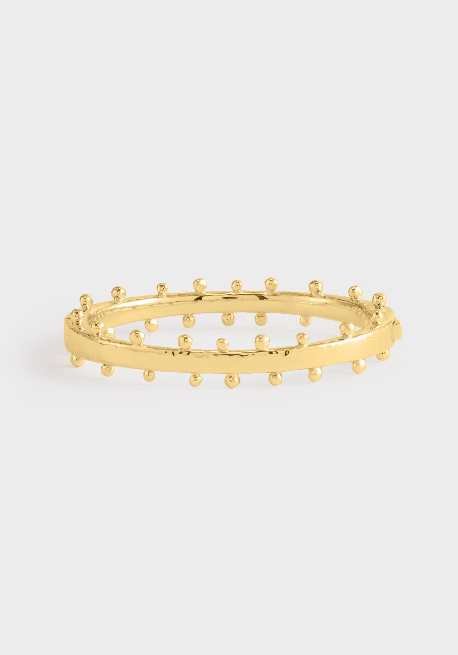 Anabel Aram Milos Hinged Bangle Gold