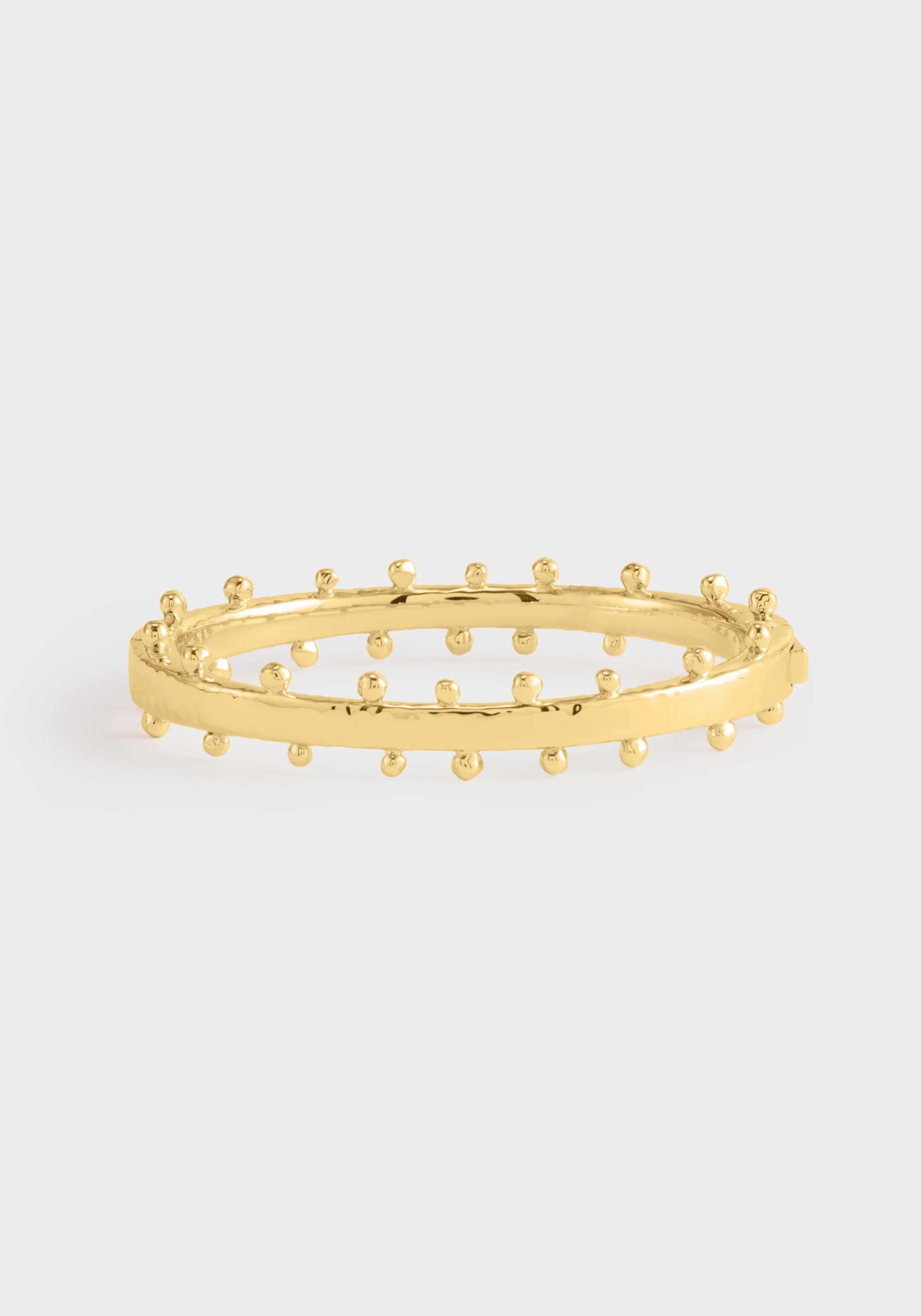 Anabel Aram Milos Hinged Bangle Gold
