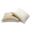 ChappyWrap - Contrast Solid Throw Pillow Covers - Oak & Ivory