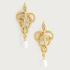 Anabel Aram Serpent Pearl Drop Earrings