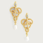 Anabel Aram Serpent Pearl Drop Earrings