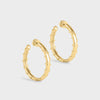 Anabel Aram Milos Medium Hoops Gold