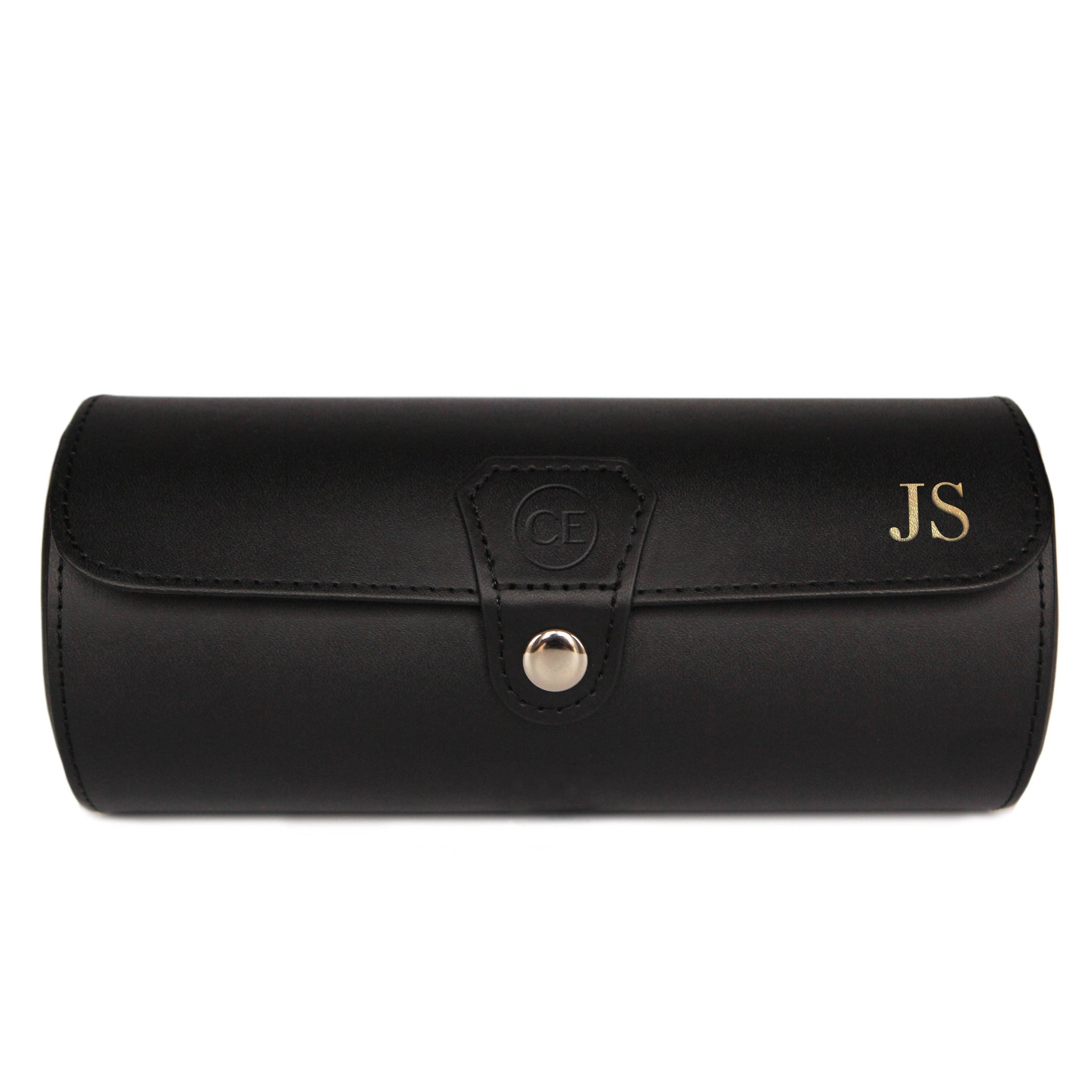 Case Elegance - Travel Watch Case - Black Vegan Leather