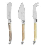 French Home - Laguiole 3-Piece Mother of Pearl Cheese Knife Set