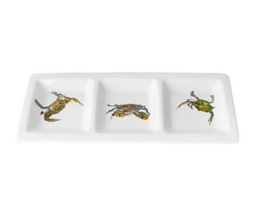 Kim Rody Blue Crab Trifecta Tridish 15" x 6"