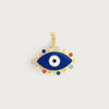 Anabel Aram Milos Evil Eye Charm Gold Enamel