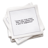 Five Star Napkins Inc. - Oscar Wilde Quotes - White Cotton Cocktail Napkins 50x