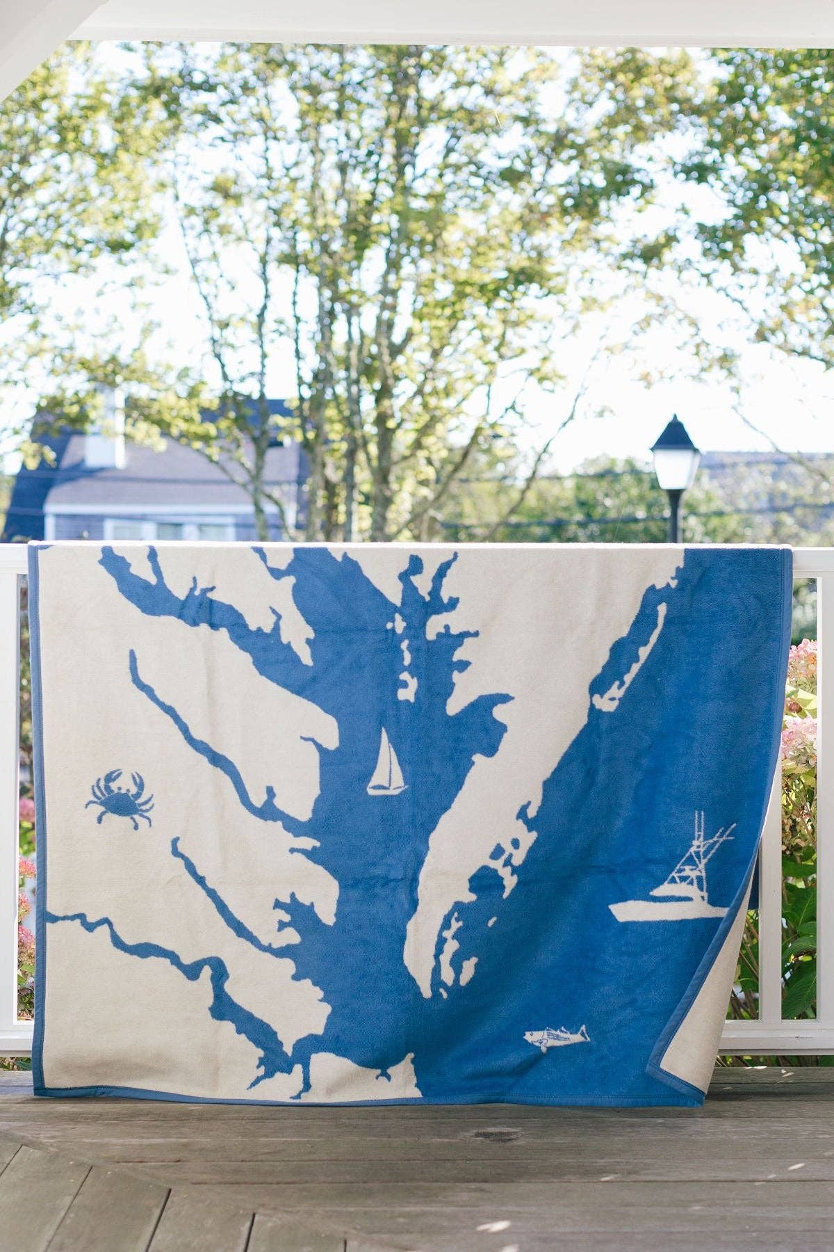 ChappyWrap - Chesapeake Bay Map Blanket
