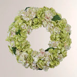 Hydrangea Wreath 24" Pink/Green