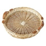 Amanda Lindroth Island Tray Round Small Light Brown