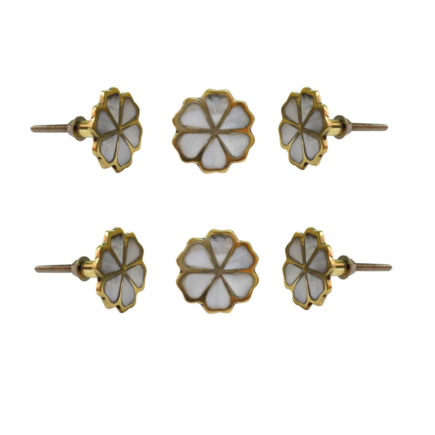 Eva Mother Of Pearl Knobs - Set of 6