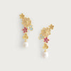 Anabel Aram Wildflowers Pearl Drop Earrings