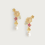 Anabel Aram Wildflowers Pearl Drop Earrings