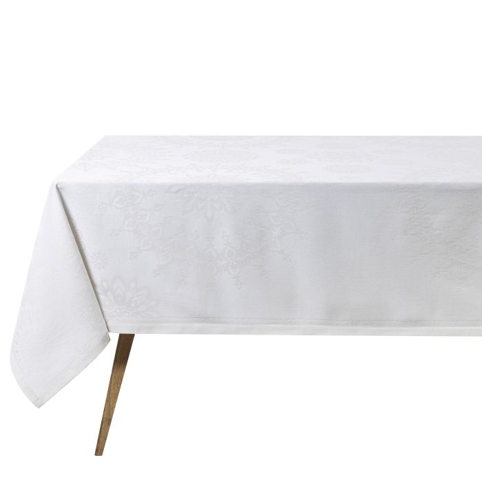 Le Jacquard Francais Lumiere White Tablecloth 66X121