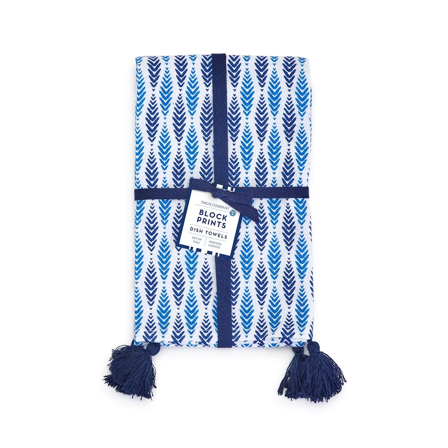 Dish Cloth - Blue and White Set of 2