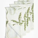 Storytime Dahlias Dinner Napkins - Set of Four by Bond & Grace