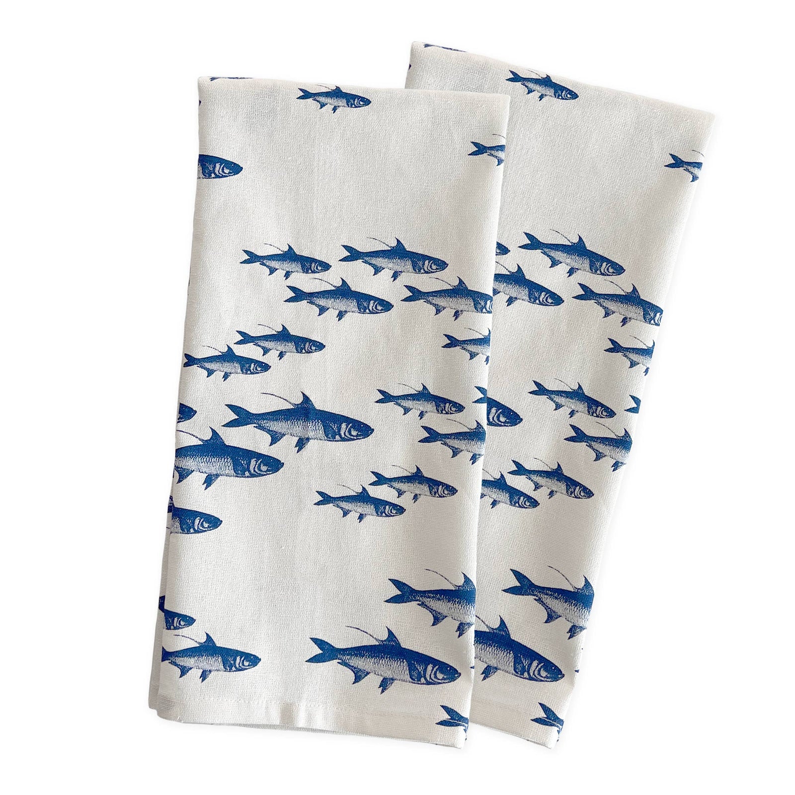 Caskata - School of Fish Kitchen Towels, Set of 2