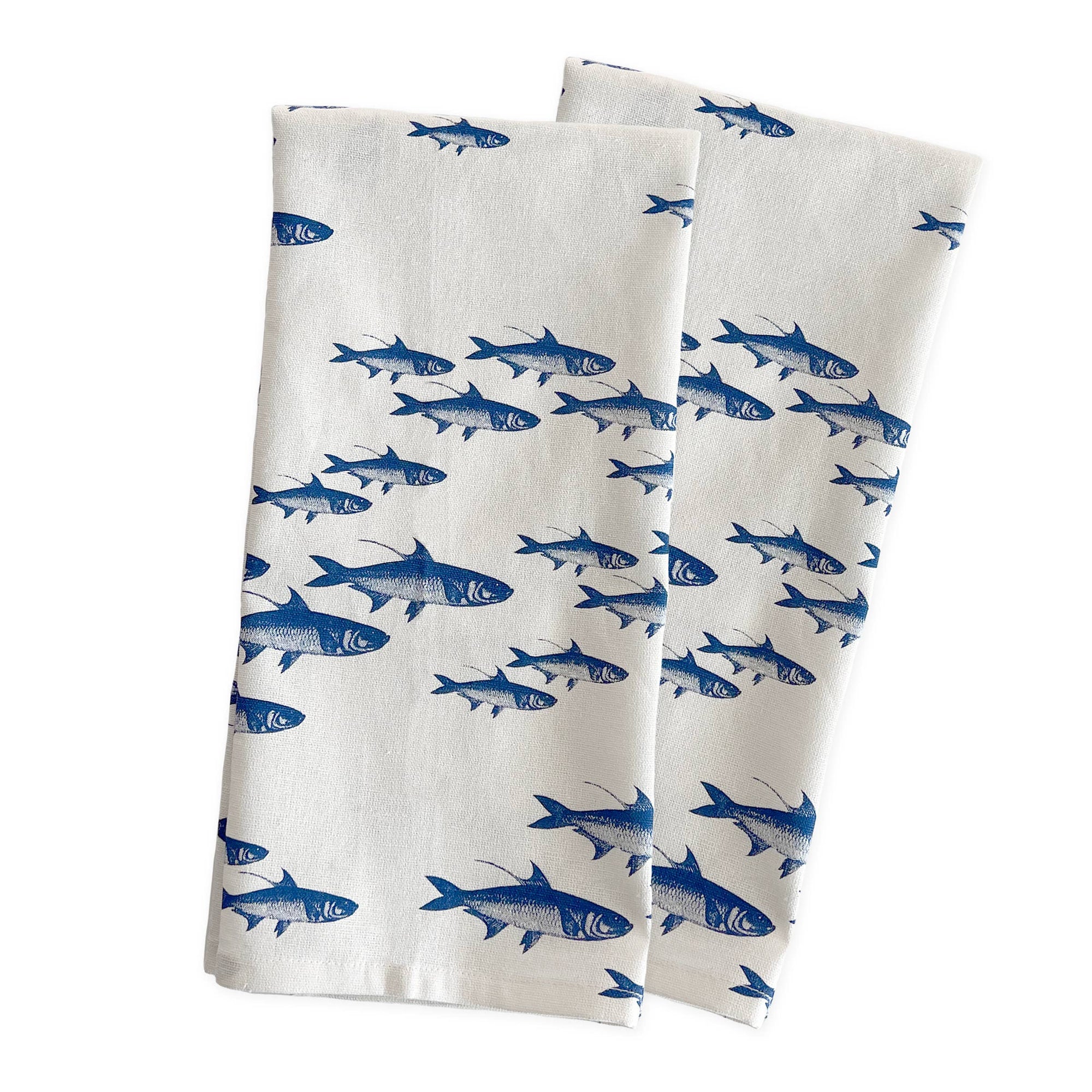 Caskata - School of Fish Kitchen Towels, Set of 2