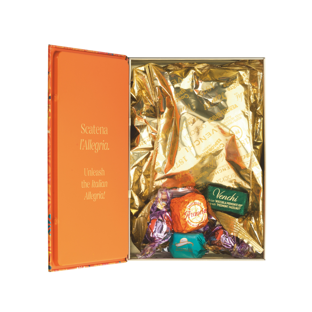 Venchi - Murrine Large Book Box - Assorted Gourmet Italian Chocolate