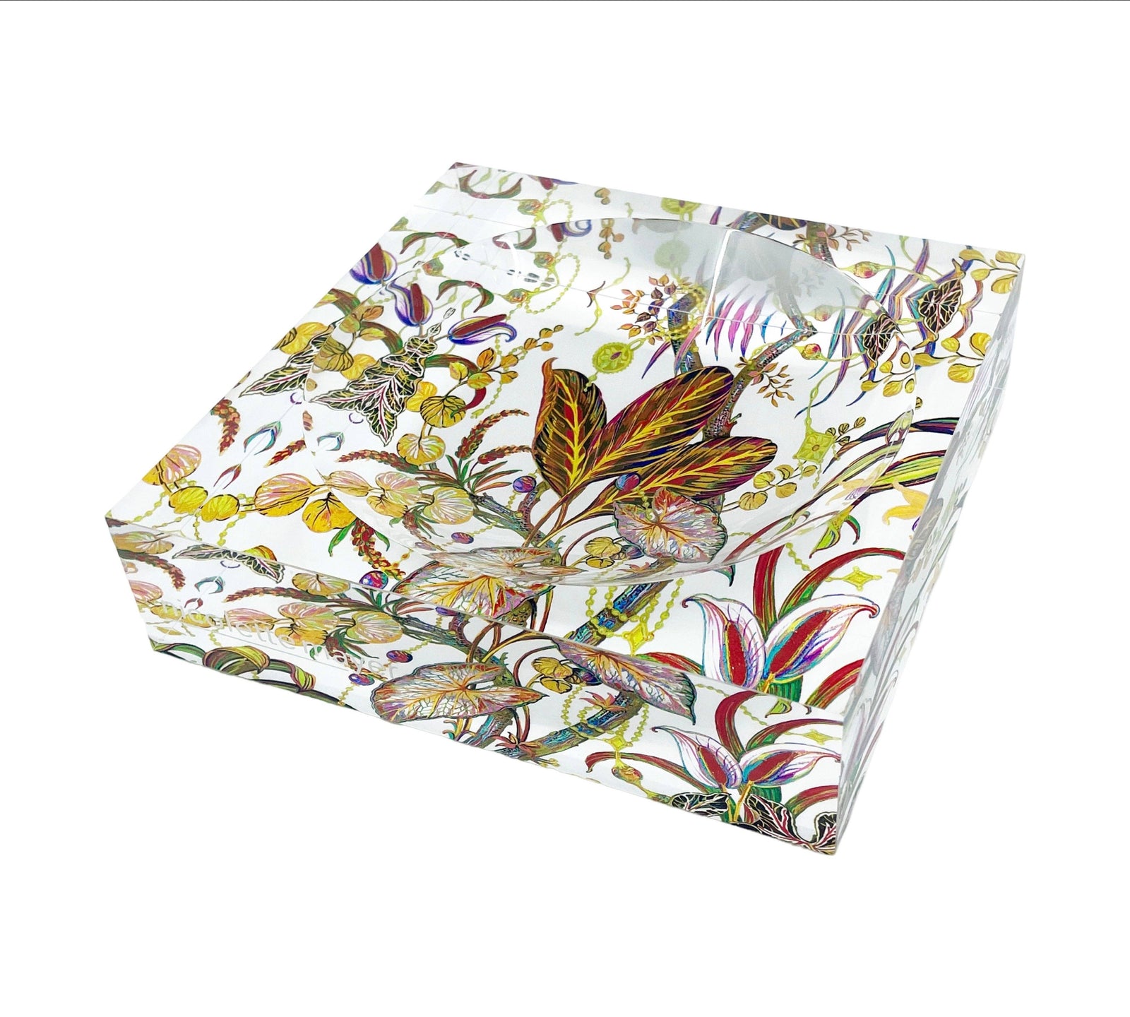 Nicolette Mayer Collection - Amazonia Splendor Acrylic Candy Catchall Dish 6x6