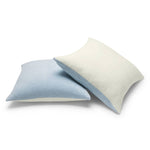 ChappyWrap - Contrast Solid Throw Pillow Covers - Sky & Ivory