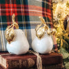 Vagabond House - Porcelain Pear Salt and Pepper with Gold Leaf