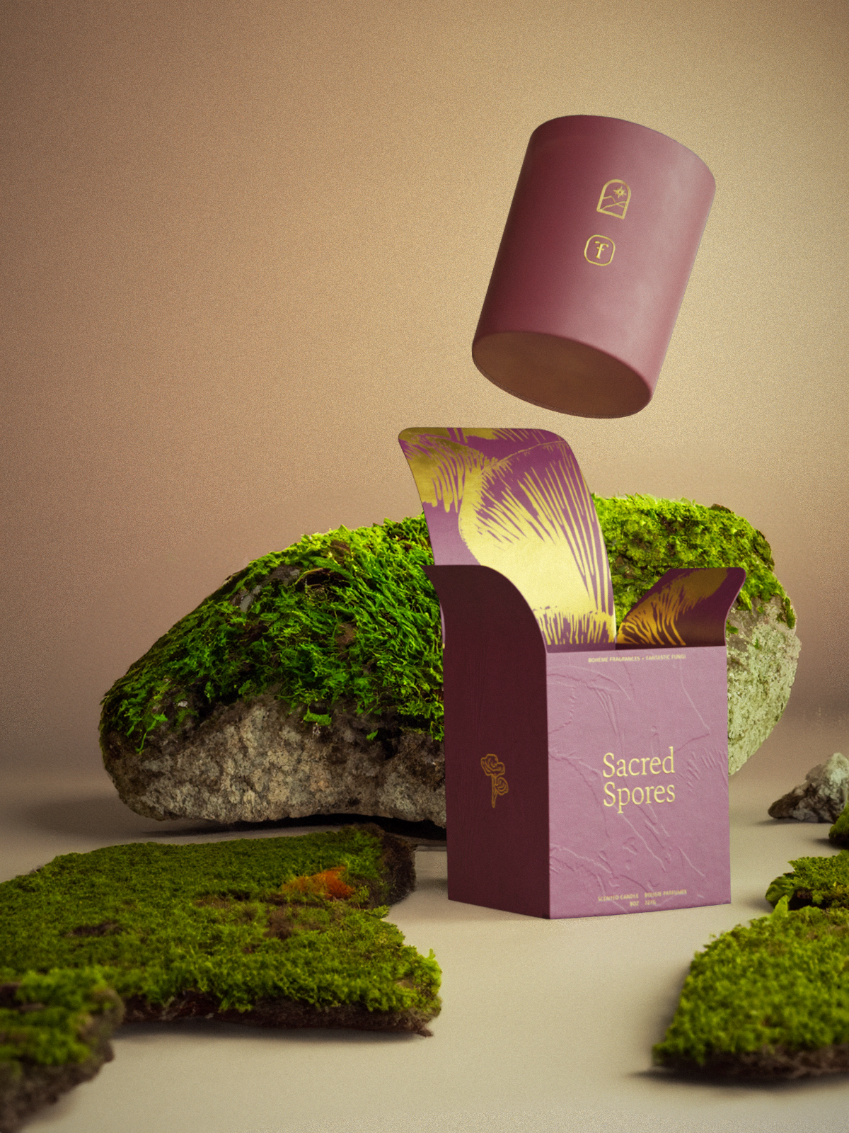 Boheme Fragrances - Sacred Spores - A Candle Collaboration with Fantastic Fungi