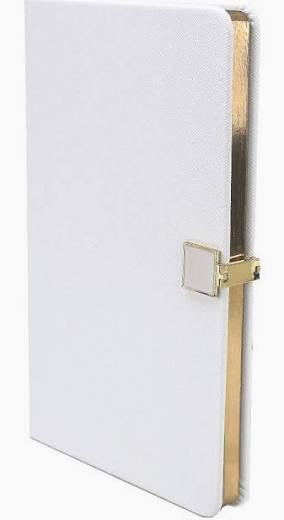 Addison Ross Notebook 5x8 Gold/White