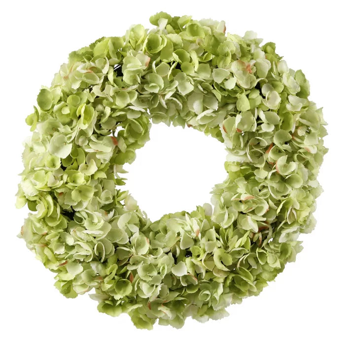 Hydrangea Wreath in Antique Green