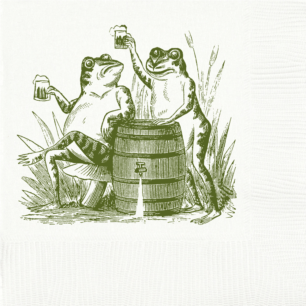 Alexa Pulitzer - Toasting Toads Beverage Napkins