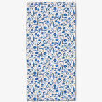 Geometry - Blooming Blue Floral Bar Towel
