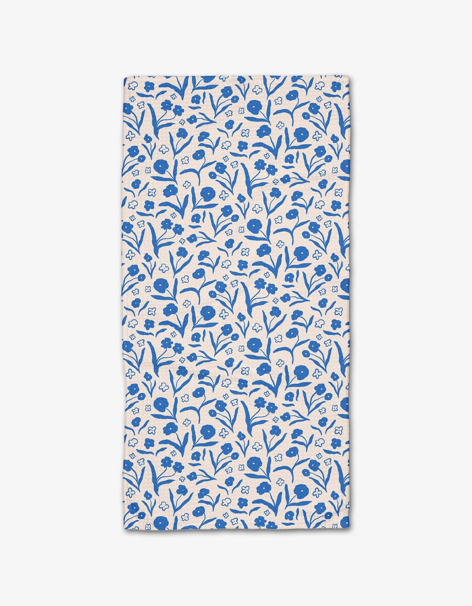 Geometry - Blooming Blue Floral Bar Towel